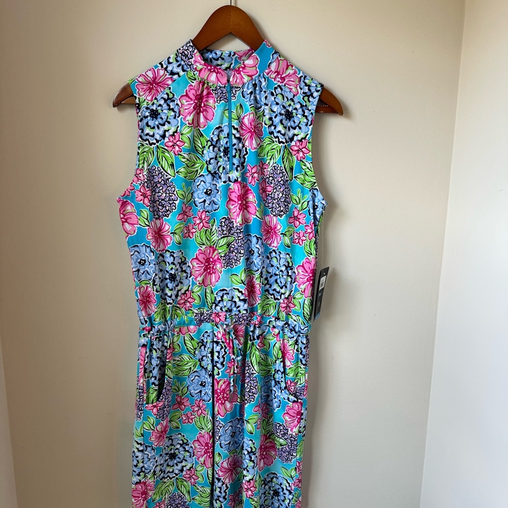 IBKUL hydrangea golf dress with pockets & drawstring - Picture 6 of 6